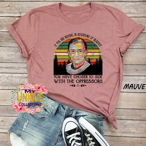 Injustice Shirt,Notorious RBG,Ruth Bader Ginsburg - Picture 1 of 2